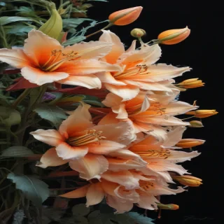 flower drawing with color