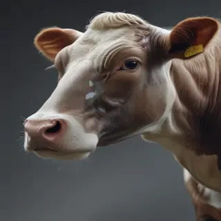 transparent cow