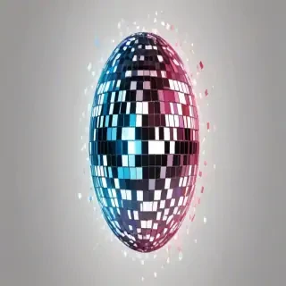 transparent background disco ball png