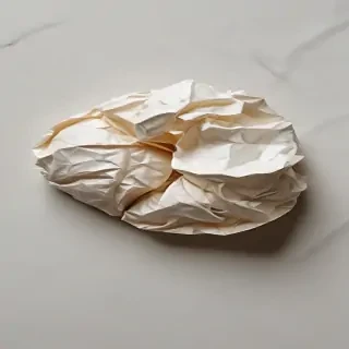 crumpled up paper