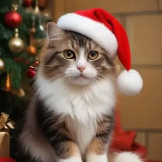 merry christmas cats images