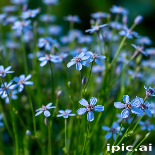 blue flowers background
