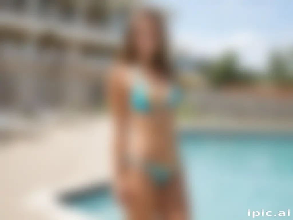 high school pool bikini