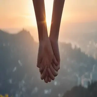 hands reaching
