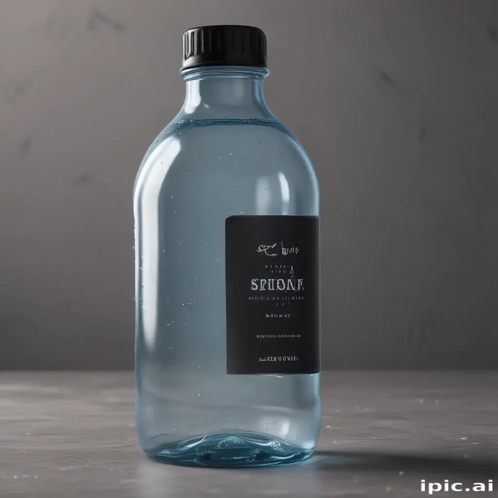 water bottle mockup