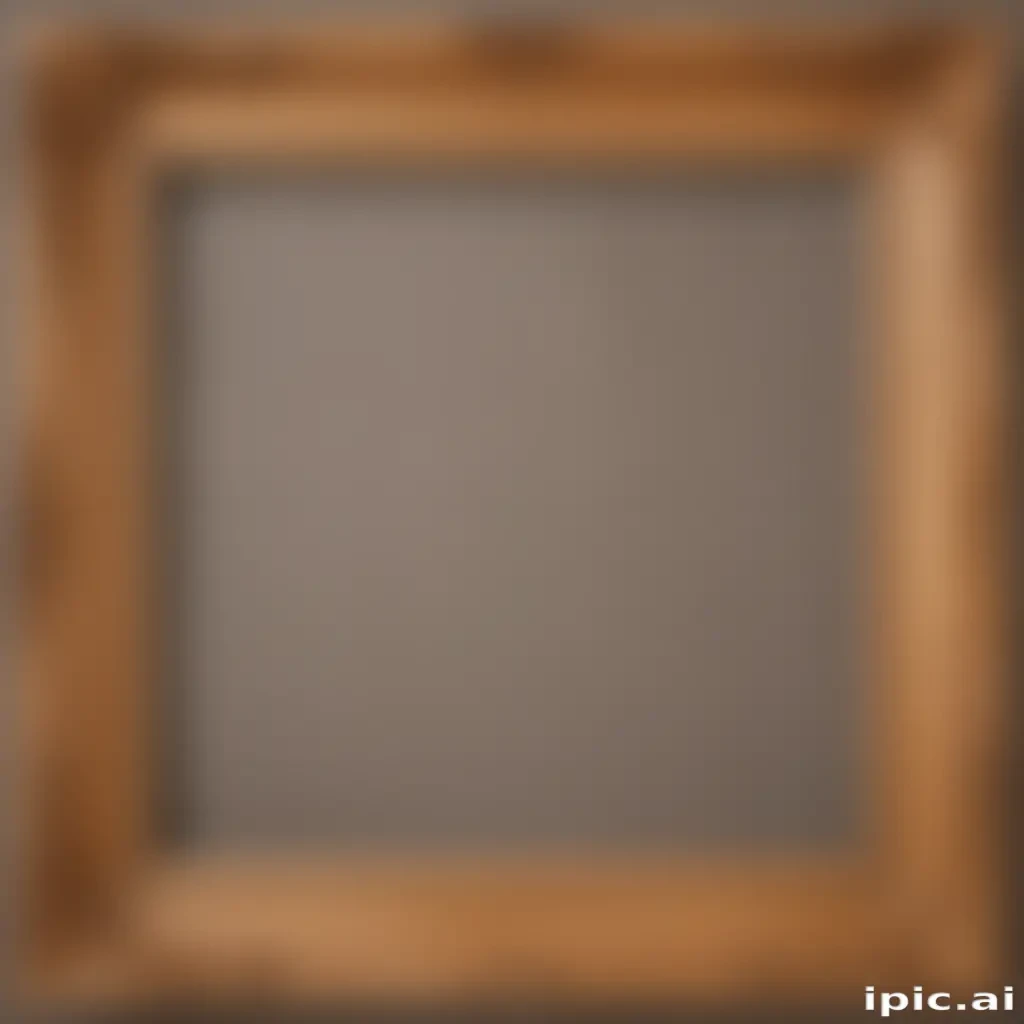 wooden picture frame png