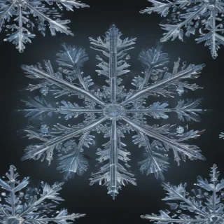 transparent snowflakes