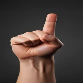 pointing finger png
