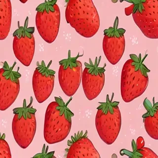 cute strawberry background