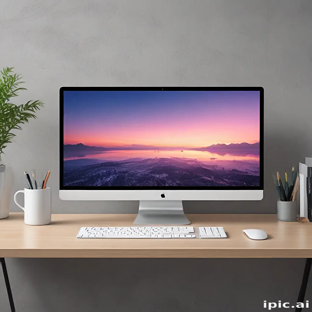 pc screen mockup