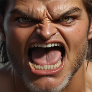 angry face