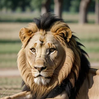 transparent lion