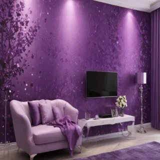 purple wallpaper with glitter