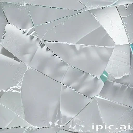 cracked glass transparent