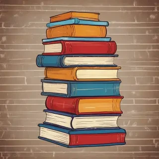 clipart stack of books