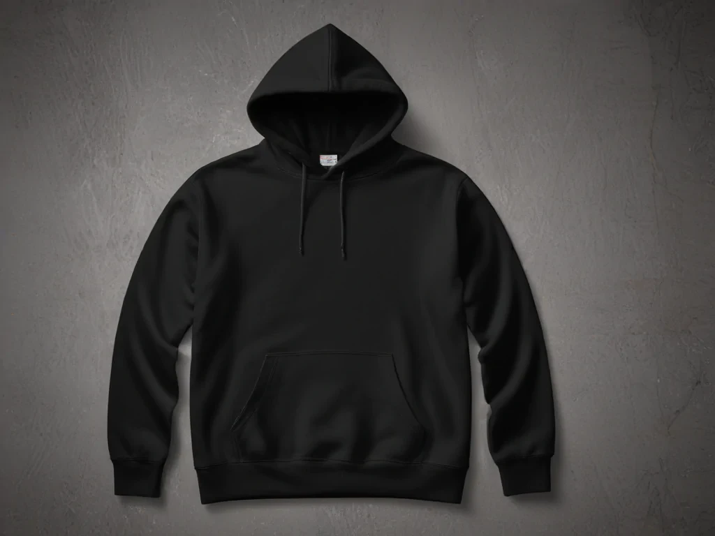 black hoodie mockup