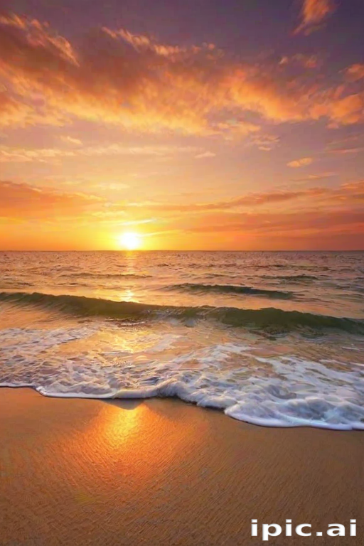 sunset on the beach backgrounds