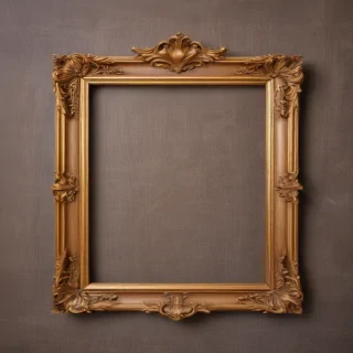 wooden picture frame png