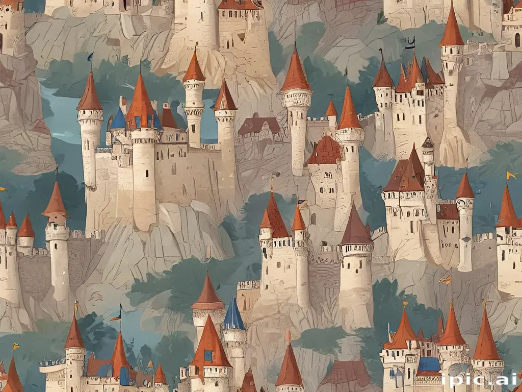castle in cartoon