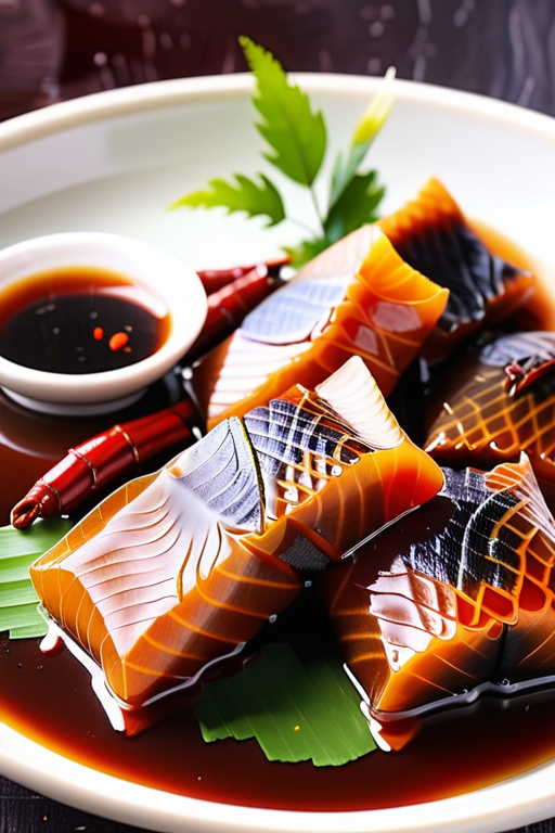 dish flavored with tamarind paste and fish sauce
