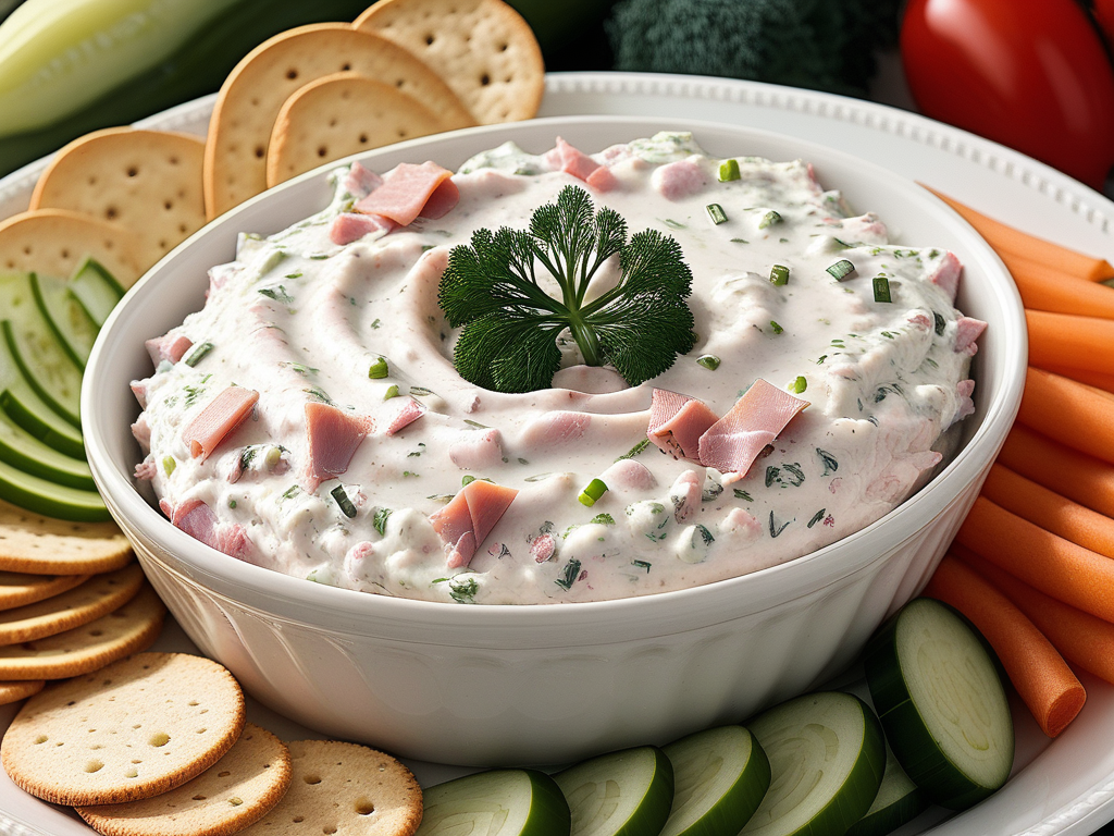 dill pickle dip with ham