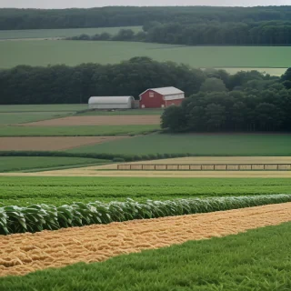 background of a farm