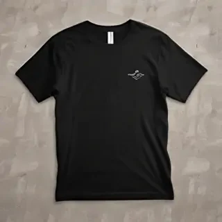 black tee mockup