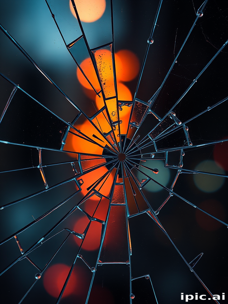 wallpaper broken glass