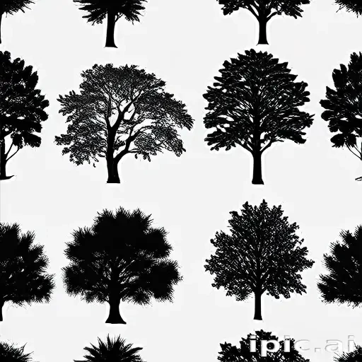 trees silhouette png