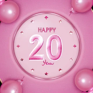 pink happy new year 2024