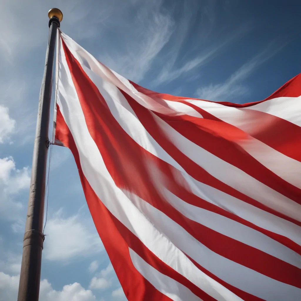 red and white flag