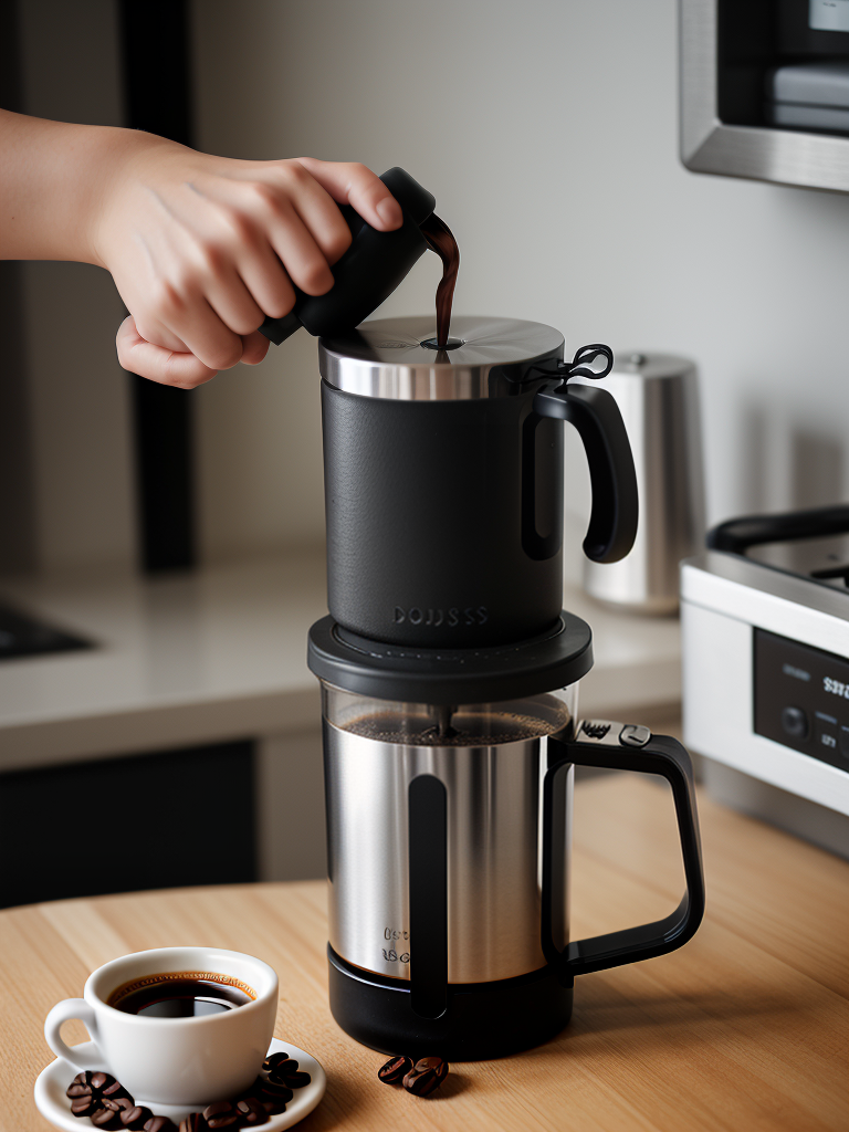 travel mug with coffee press