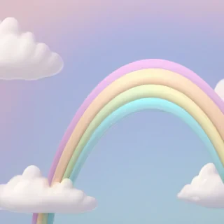 pastel rainbow