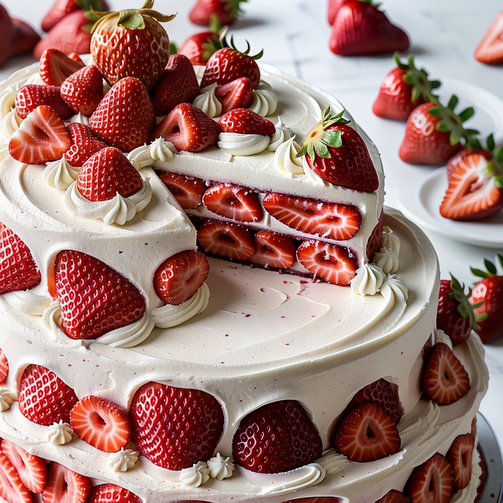how to make a strawberry filling for cake