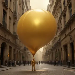 golden balloon