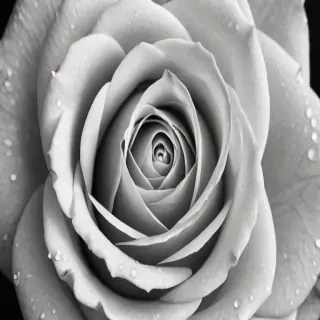 black and white rose background