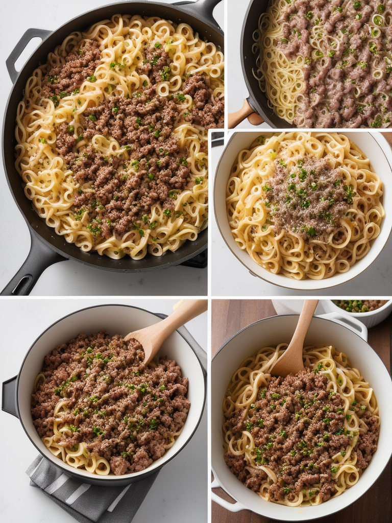 recipes with ground beef and noodles