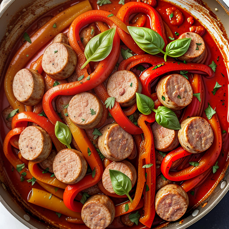 italian sausage and peppers in marinara sauce