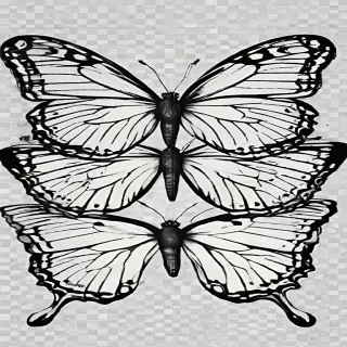butterfly png outline