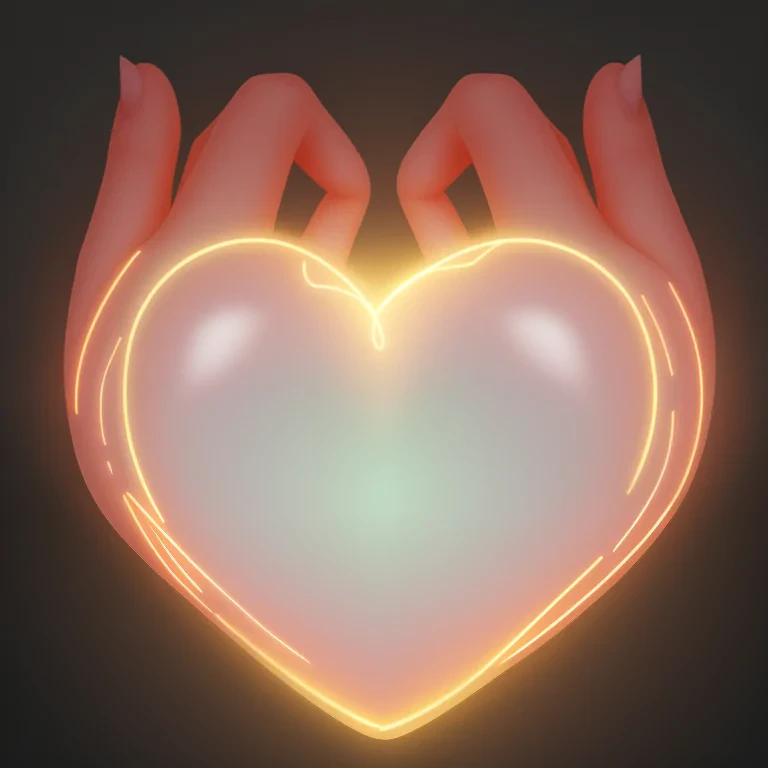 glowing heart png