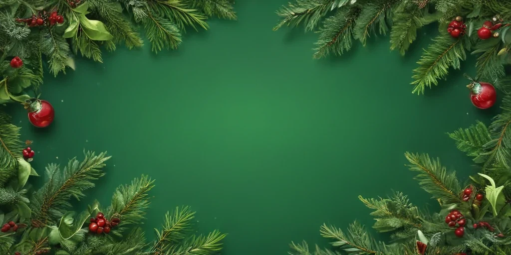 green christmas bg