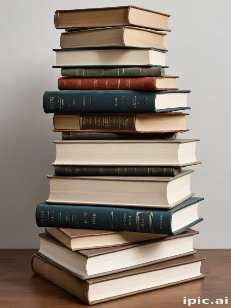 book stack png