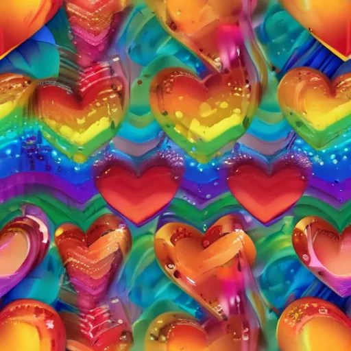 rainbow heart png