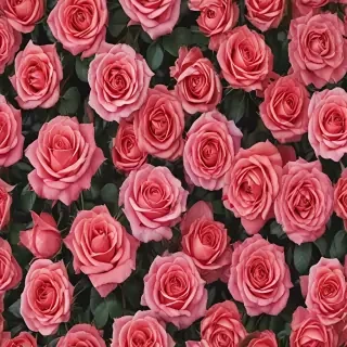 roses in background