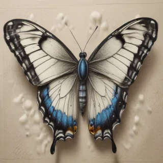 drawing of a butterfly