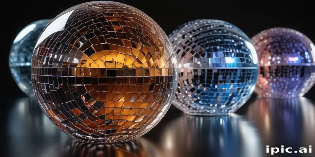 transparent disco balls