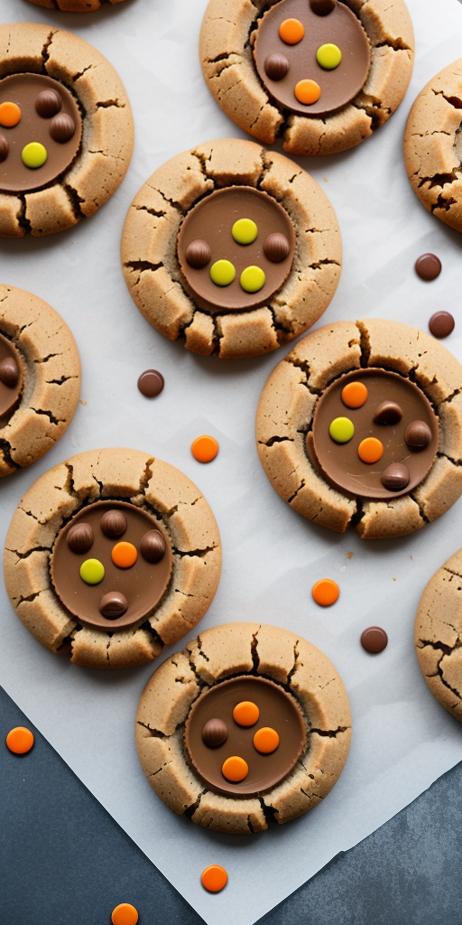 peanut butter cookies with reese's pieces