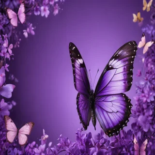 butterfly purple background