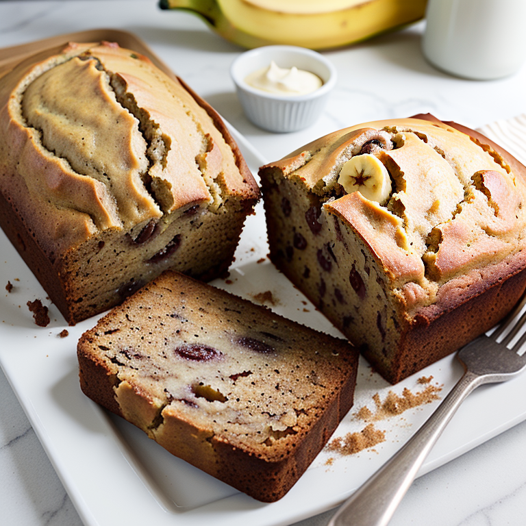 banana bread made with pancake mix