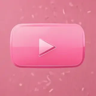 pink youtube logo
